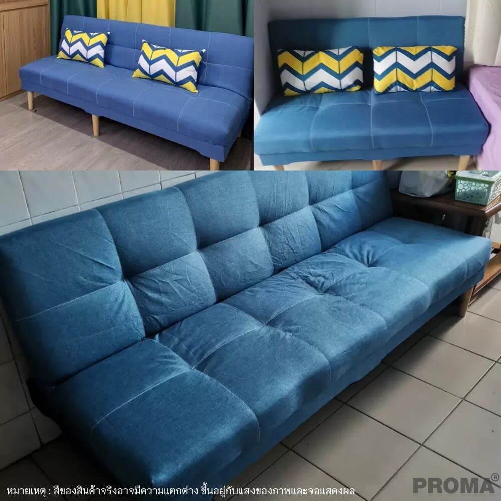 [Pre-order] โซฟาเบด PROMA-SF59-01 120 ซม. สีฟ้า_1